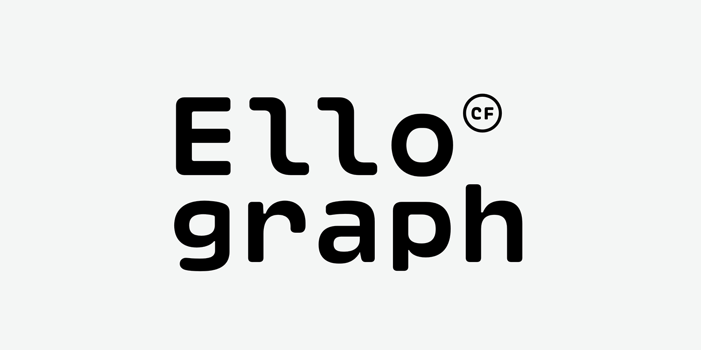 Example font Ellograph CF #1